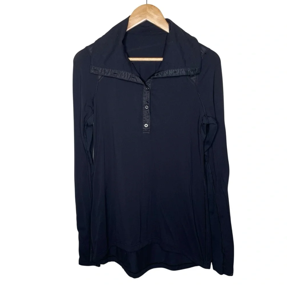 lululemon Pedal Power‎ Long Sleeve Rulu Black